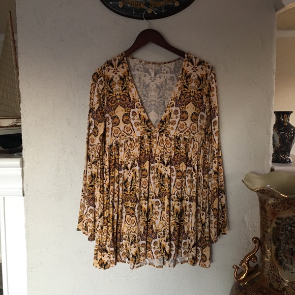 Free People Bella Printed Tunic Size Medium - Picture 3 of 8